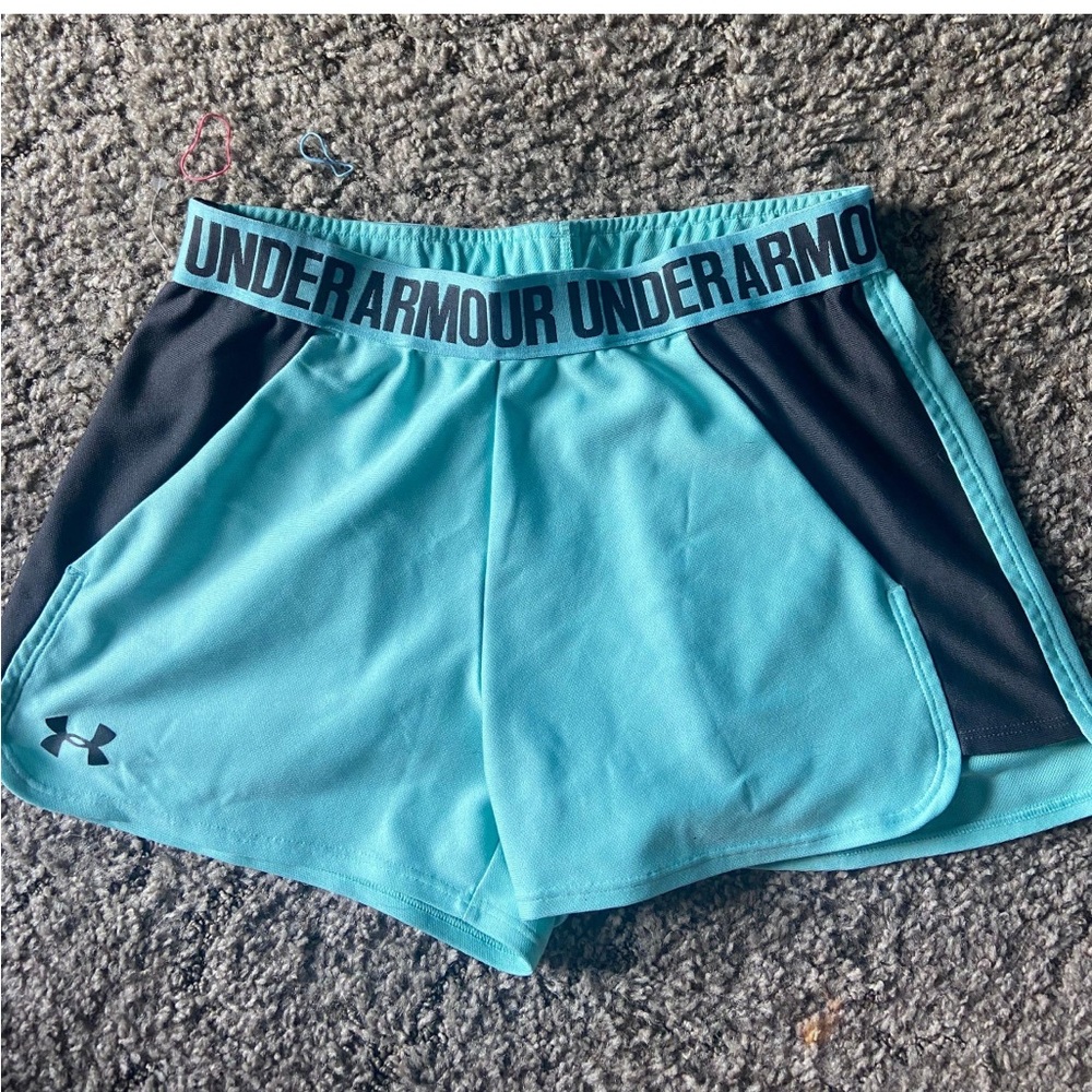 Teal under Armour shorts